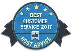 SYSE - Great Customer Service Award from HostAdvice